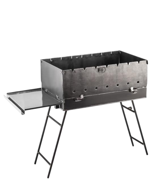 Мангал складной со столиком металл 2 мм 74х60х33 см