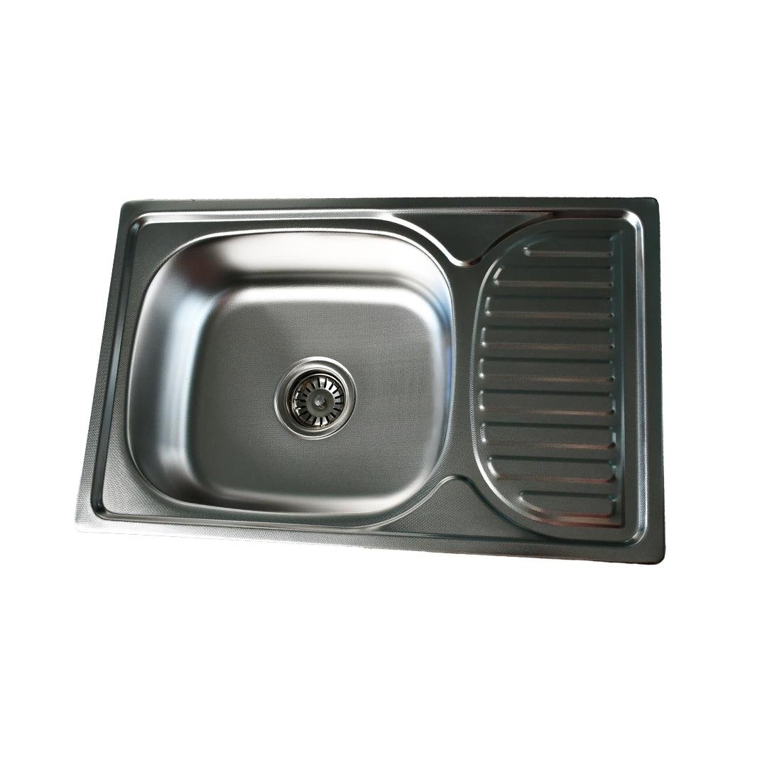 Мойка кухонная Lemax нержавеющая сталь декор сифон (LE-5011 DE) Мойка кухонная Lemax нержавеющая сталь декор сифон (LE-5011 DE)