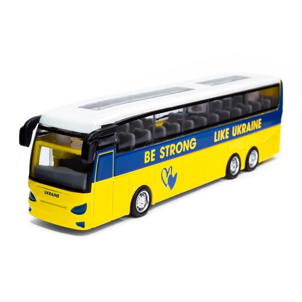 Игровая машинка коллекционная TechnoDrive Автобус экскурсионный Украина (250419CG)