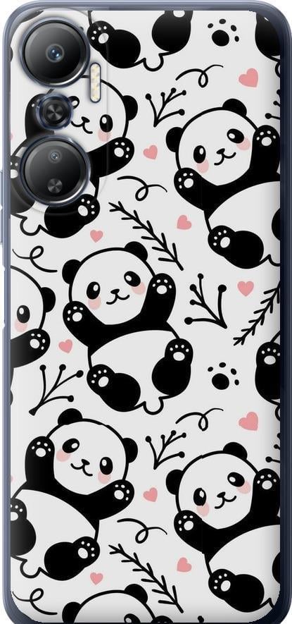 Чехол на Infinix Hot 20 Панды (4318u-2966-42517)