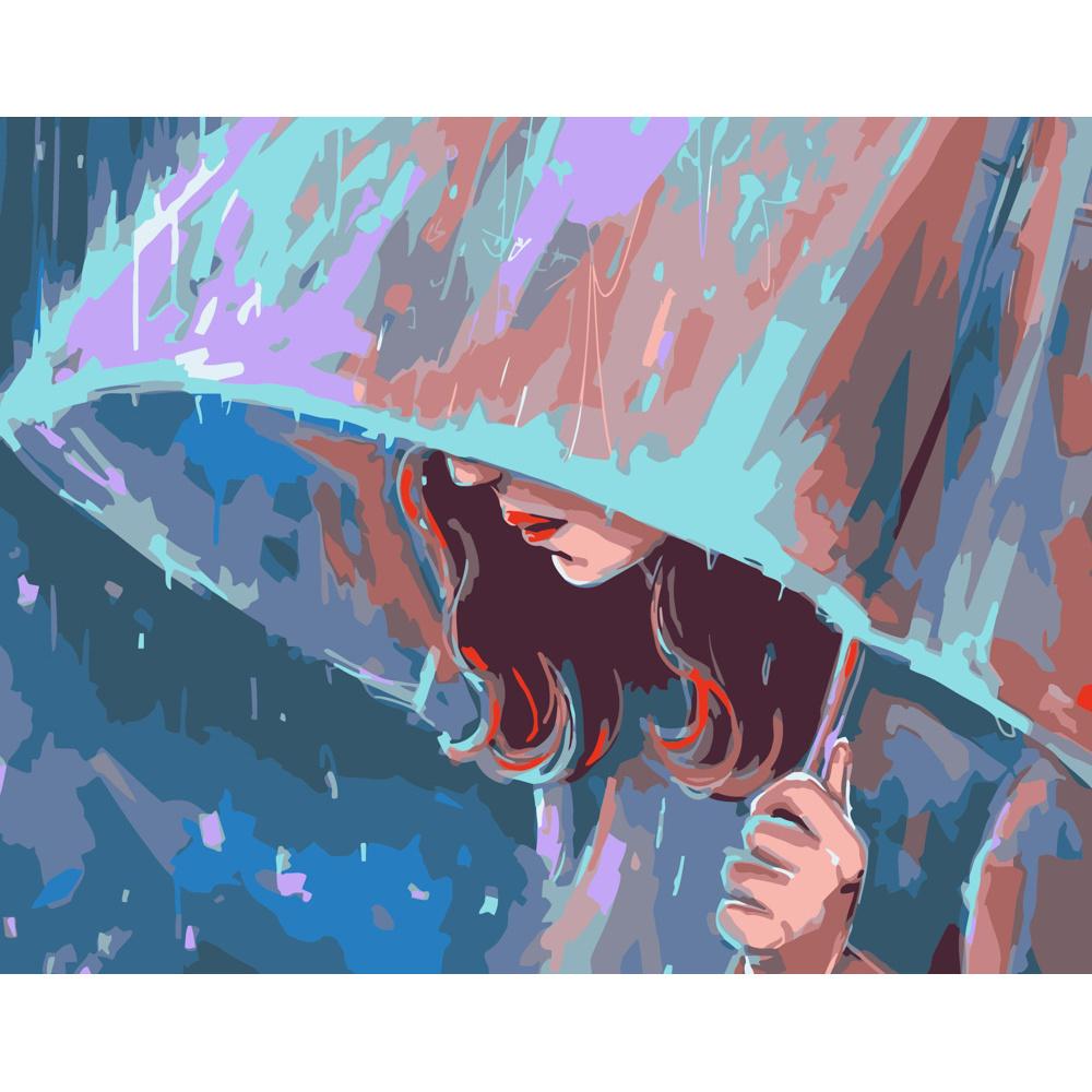 Картина по номерам Strateg Премиум Мрачное настроение 40x50 см (DY160)