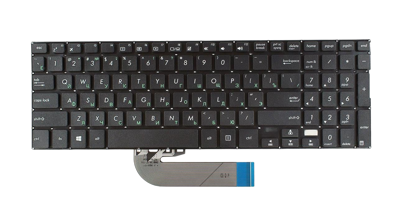 Клавиатура для ноутбука Asus TP501 TP501UQ матовая (0KNB0-610SRU00)