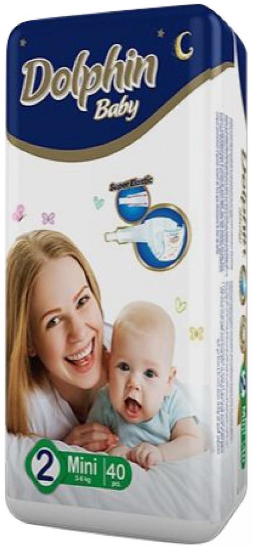 Подгузники детские Dolphin 2 Mini 3-6к г 40 шт.