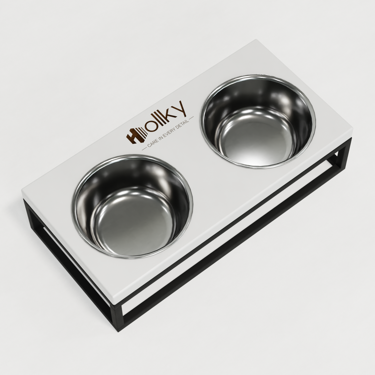 Миски на подставке для маленьких собак и котов Hollky Base S 2х0,45 л (BS-36187-BLWH) - фото 6 Миски на подставке для маленьких собак и котов Hollky Base S 2х0,45 л (BS-36187-BLWH) - фото 6