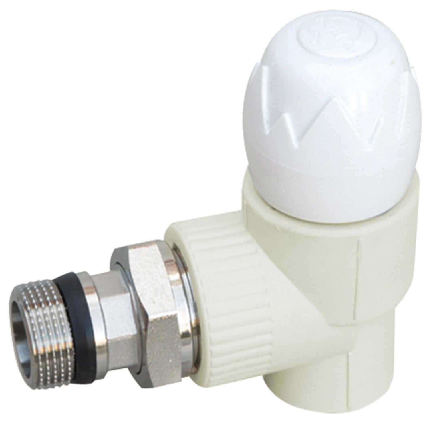 Вентиль радиаторный Blue Ocean BOESVH2001XXX PPR угловой 20х1/2" с американкой