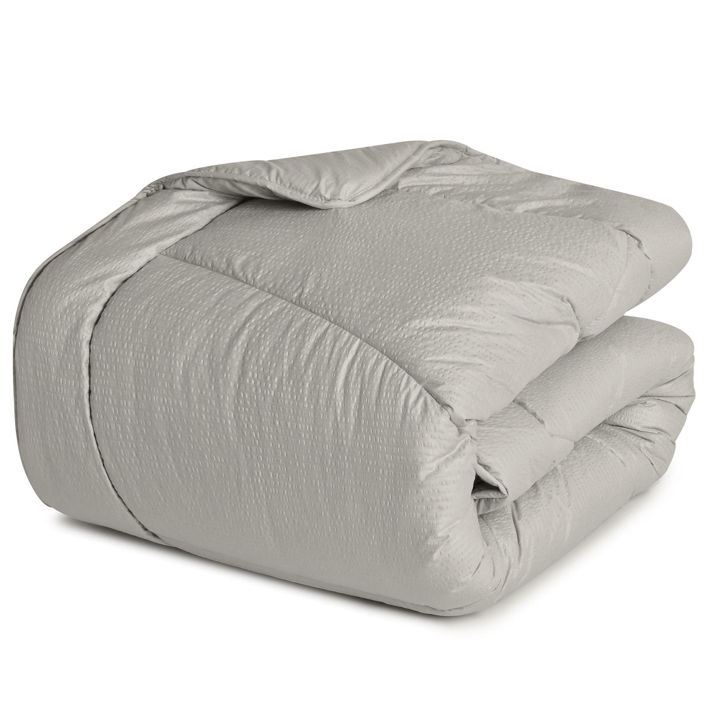 Ковдра всесезонна IDEIA Nordic Comfort 140x210 см мікрофібра/силіконізоване волокно Сірий (8-34648*002)