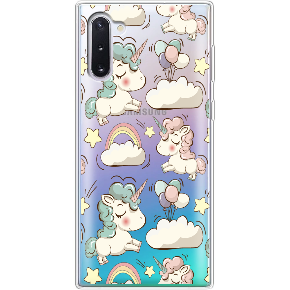 Чохол Boxface Samsung N970 Galaxy Note 10 Unicorns Прозорий силікон (37407-cc2-37407)