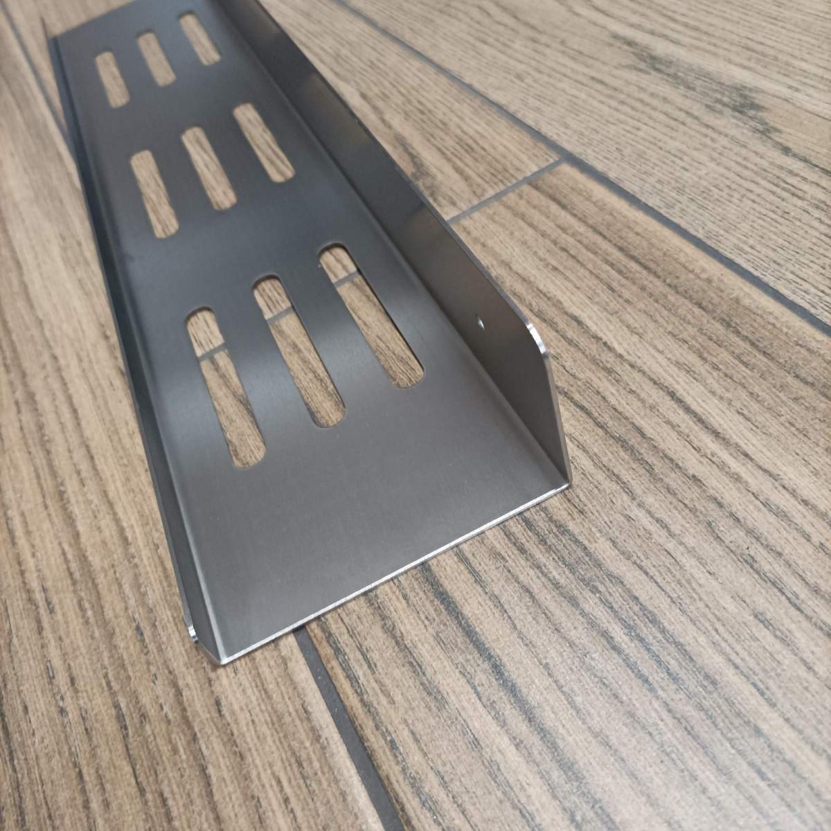 Полиця пряма відкрита L-форми з товстої нержавіючої сталі для ванної кімнати Disfact HL-45 45 см Сріблястий (3330) - фото 5 Полиця пряма відкрита L-форми з товстої нержавіючої сталі для ванної кімнати Disfact HL-45 45 см Сріблястий (3330) - фото 5