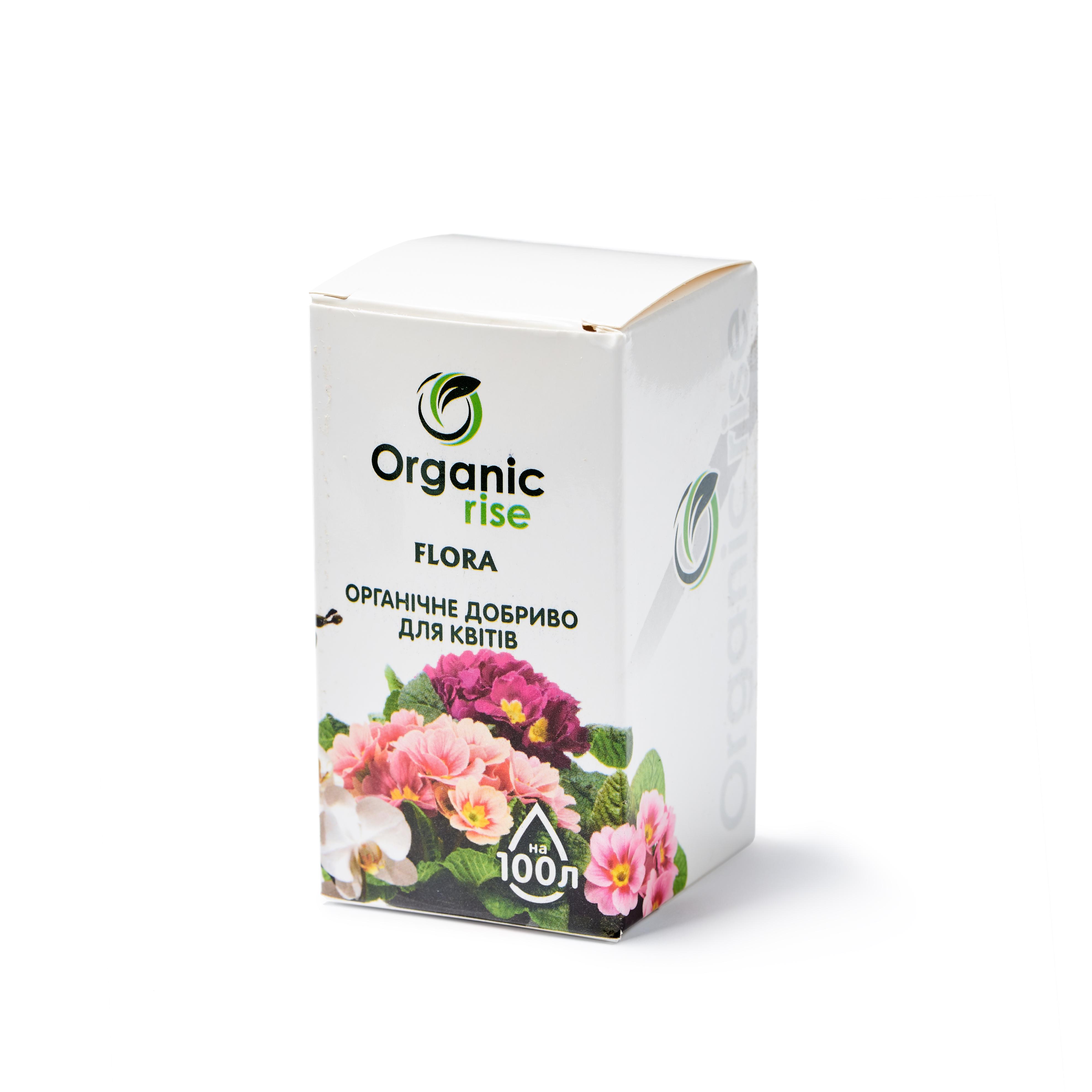 Комплексне добриво Organic Rise flora для квітів гумат калію 180 г/кг - фото 2