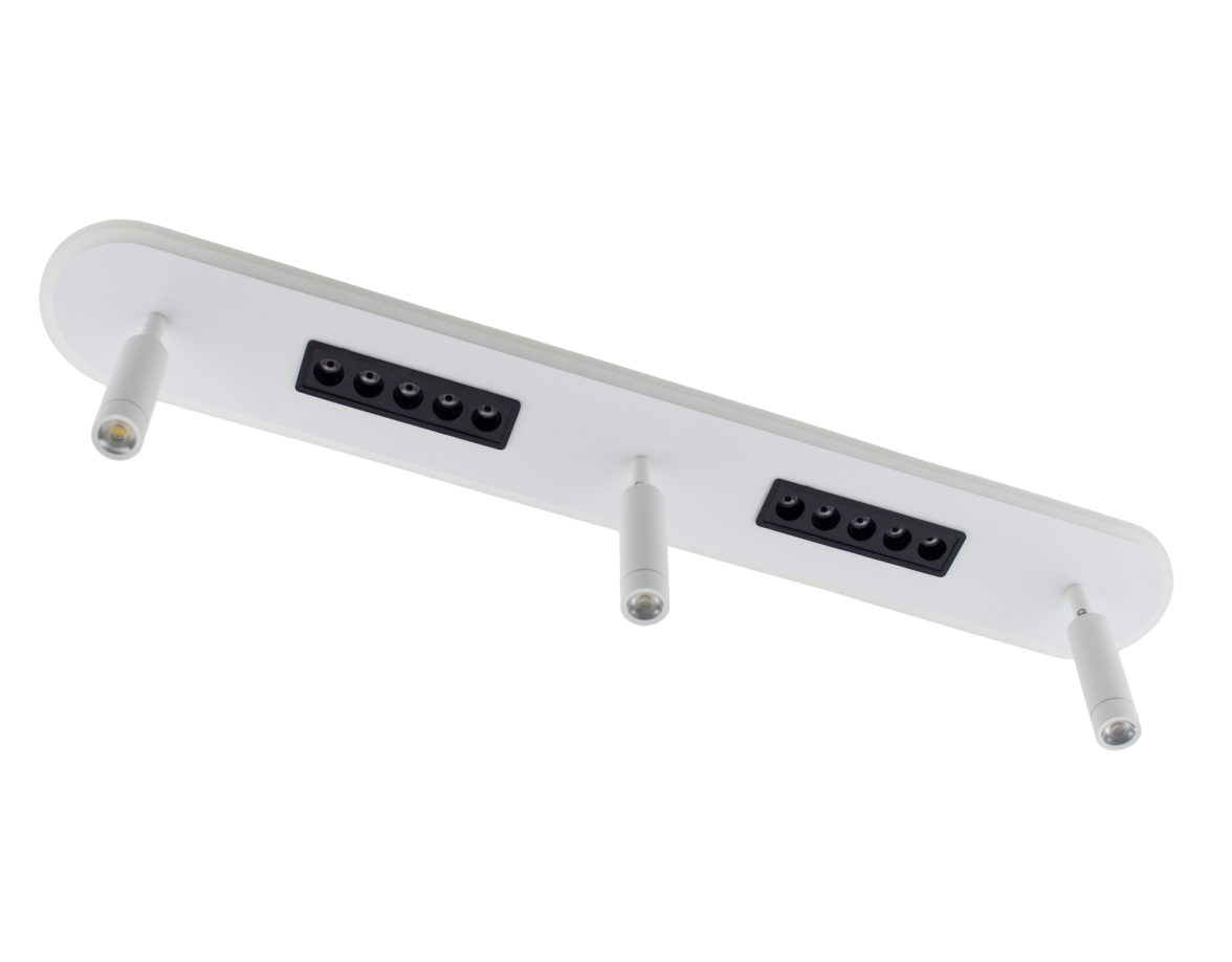 Люстра ESLLSE SHEFFIELD 3LR с пультом 52 и 6W 800х120 мм Белый (10211) - фото 4