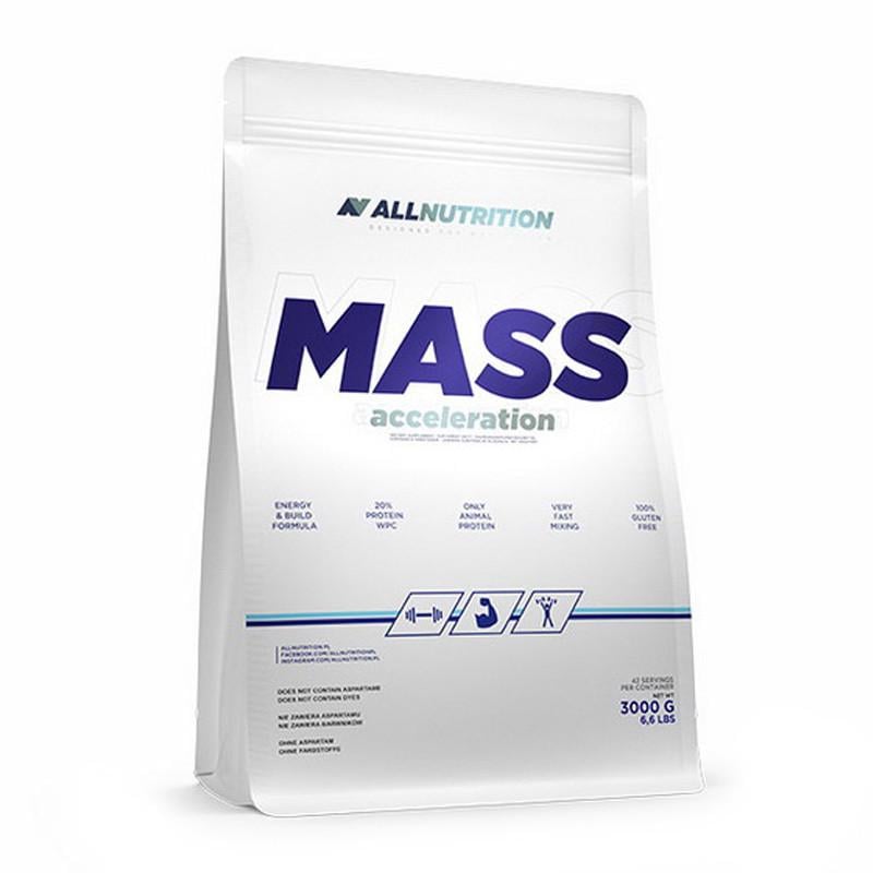 Гейнер AllNutrition Mass Acceleration 3 кг Клубника (09488-04)