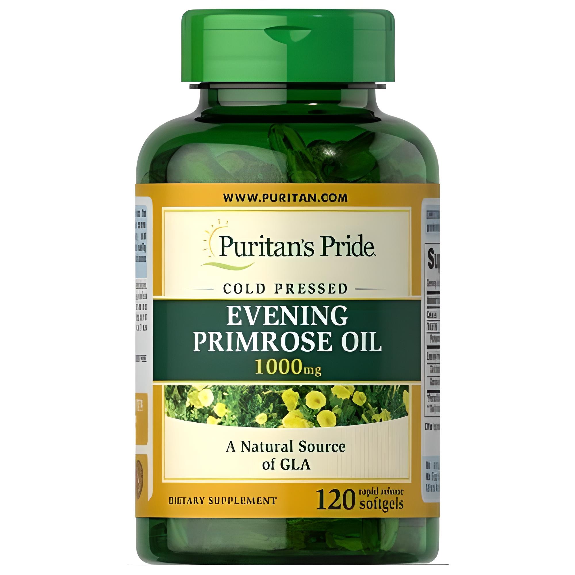 Масло вечерней примулы Puritan's Pride Cod Liver Oil 1000 мг 120 Softgels