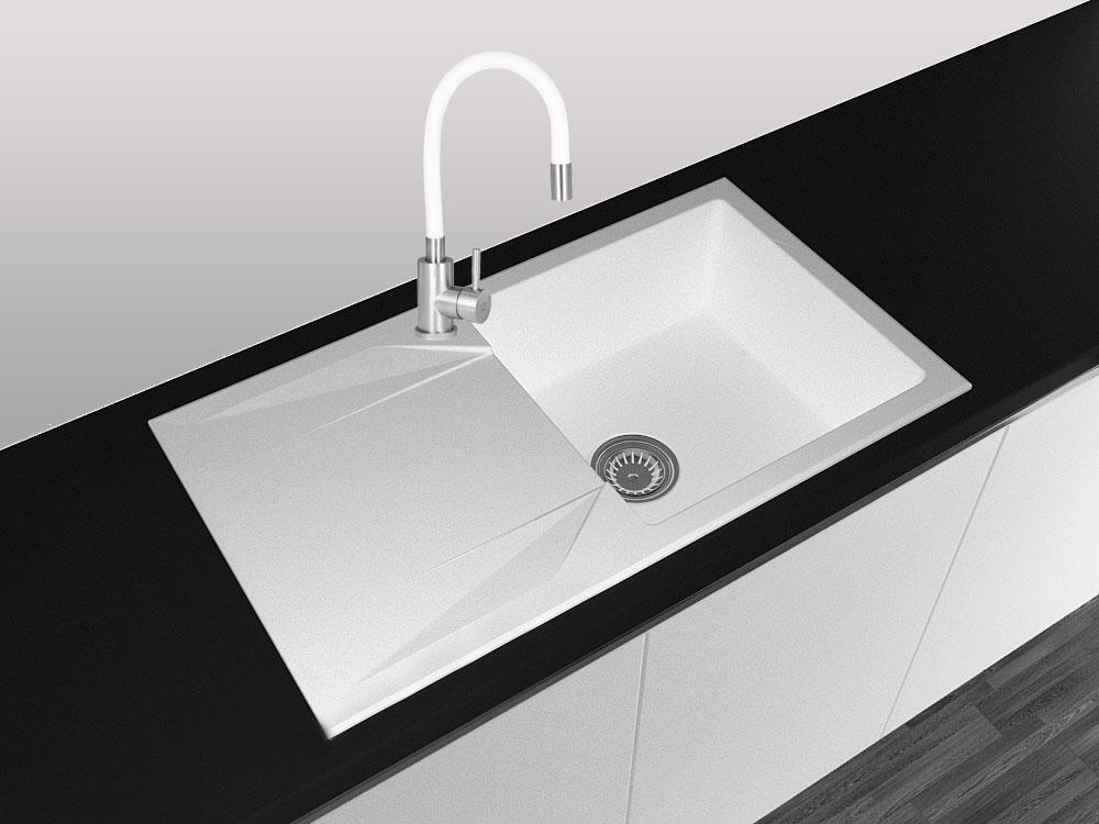 Змішувач для кухні гнучкий Continent GRO i15 Білий (28613715) - фото 2