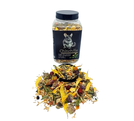 Корм Буся Chinchilla для шиншил з насінням та травами 500 г (2404883166)