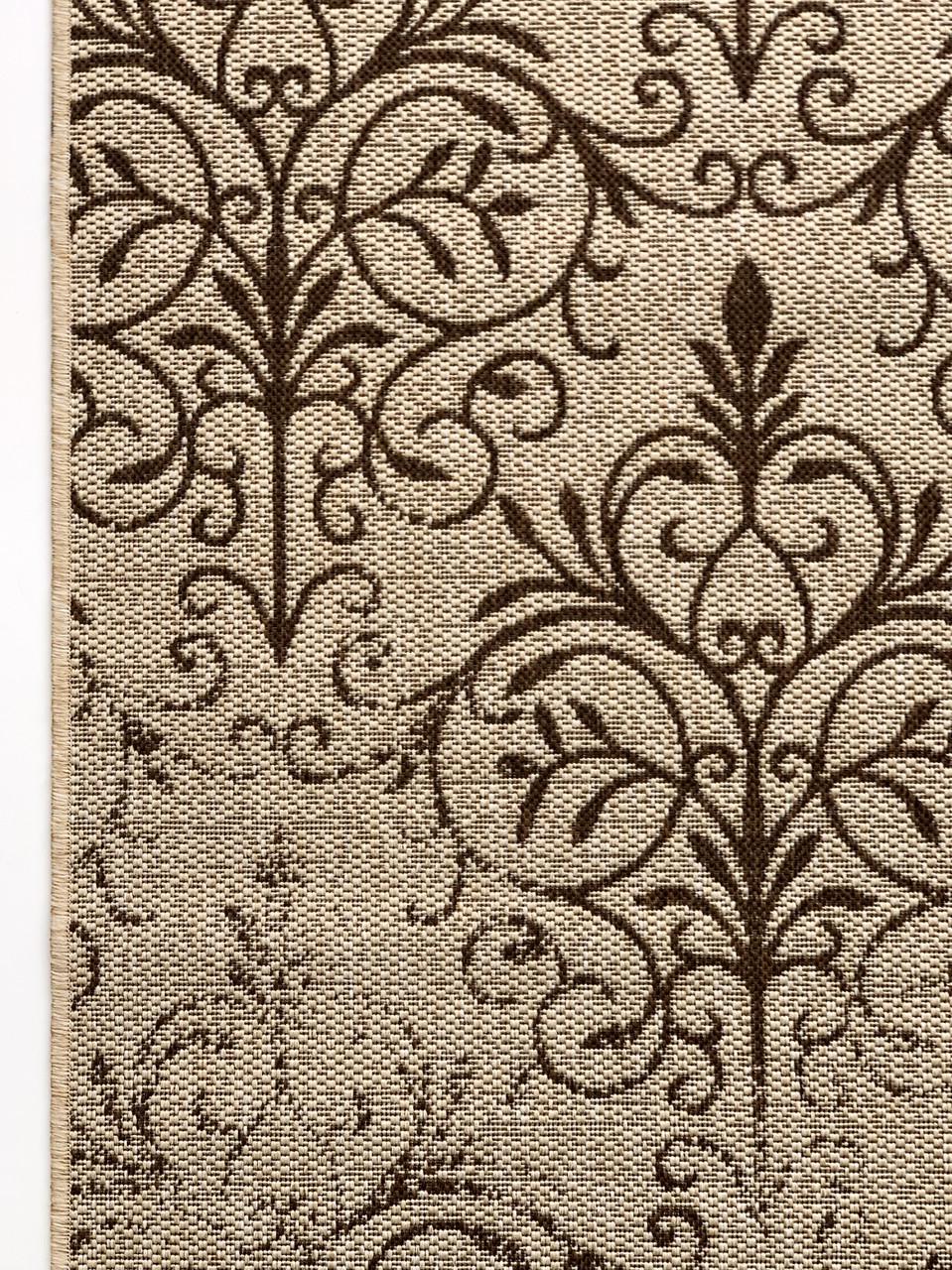 Килим безворсовий абстрактний рогожка прямокутний 80х250 см Бежевий (1023-0151) - фото 5 Килим безворсовий абстрактний рогожка прямокутний 80х250 см Бежевий (1023-0151) - фото 5