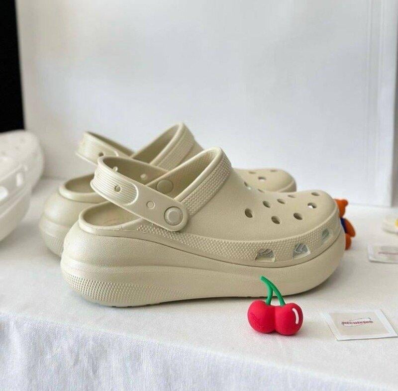 Сабо дитячіCrocs Classic Crush Clog Platform Bone (7773)