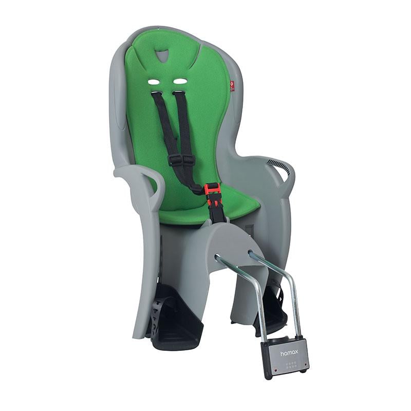 Велокрісло дитяче Hamax Kiss на раму Сірий/Зелений (HAM551044)