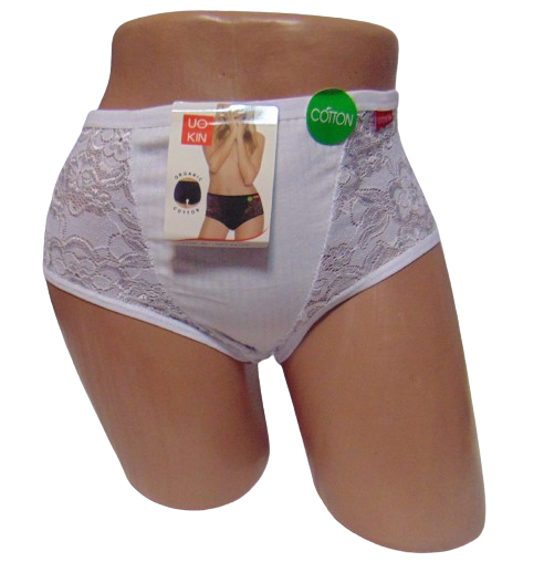 Трусы женские с кружевом Uokin 8726 XL Белый