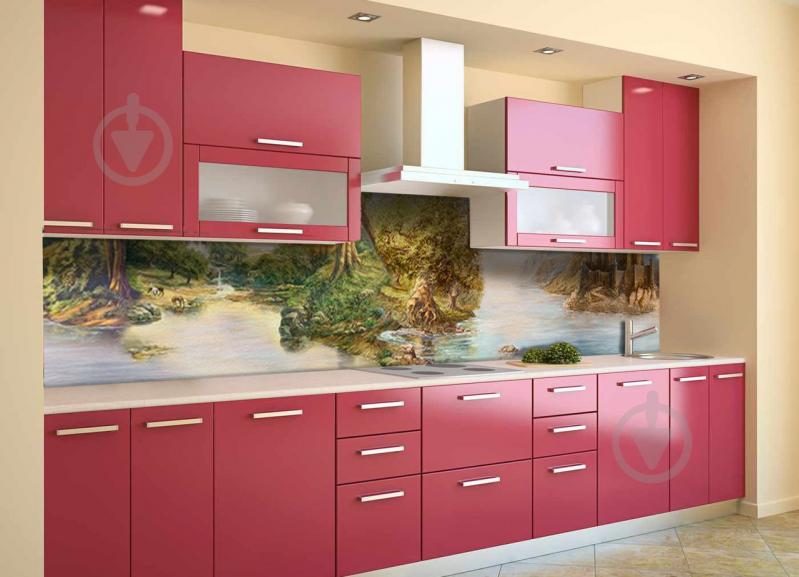 Скинали на кухню Zatarga «Оазис» 600х3000 мм виниловая 3Д наклейка кухонный фартук самоклеящаяся Z180684/2 Скинали на кухню Zatarga «Оазис» 600х3000 мм виниловая 3Д наклейка кухонный фартук самоклеящаяся Z180684/2