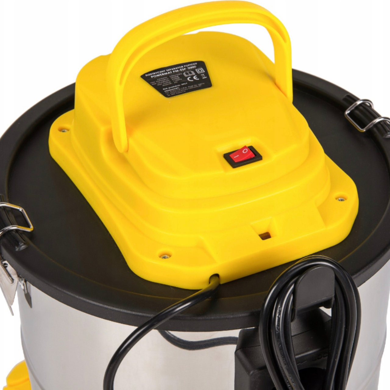 Пылесос промышленный Powermat PMESP2000 2000 Вт 20 л Желтый - фото 3 Пылесос промышленный Powermat PMESP2000 2000 Вт 20 л Желтый - фото 3