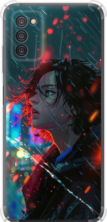 Чехол на Samsung Galaxy A03s A037F Ночные огни (6096sp-2381-42517)