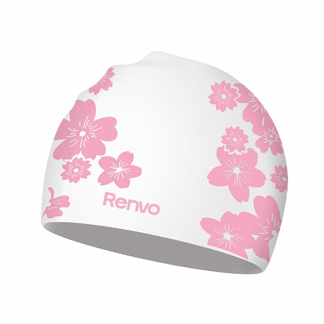 Шапочка для плавания для взрослых Renvo Selva OSFM Уни Белый/Розовый (2SC500-0305) - фото 2