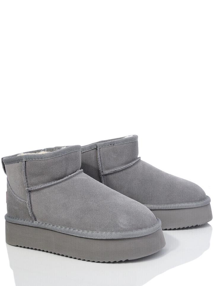 Угги ITTS AN801-19 замшевые на овчине р. 39 Серый