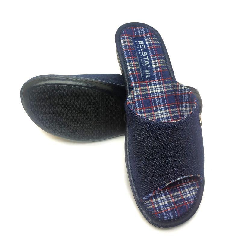 Тапочки домашние женские БЕЛСТА джинсовые 1-89 p. 37 24 см