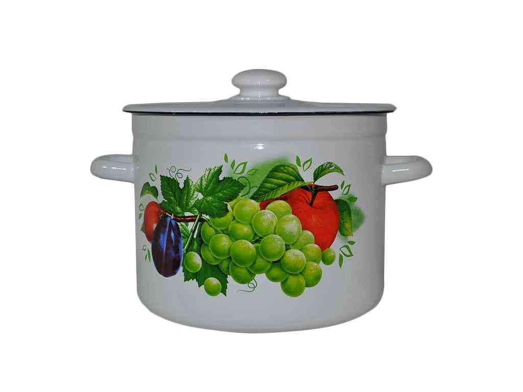 Кастрюля эмалированная Idilia Фрукты 5,5 л И1617)