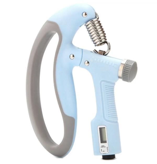 Эспандер кистевой со счетчиком PowerPlay PP-4403 с регулируемой нагрузкой 10-100 кг Синий (PP_4403_Blue)