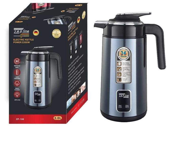 Термос электрический ZepLine ZP-106 2200 Вт с индикатором температуры из нержавеющей стали 1,5 л Blue - фото 3