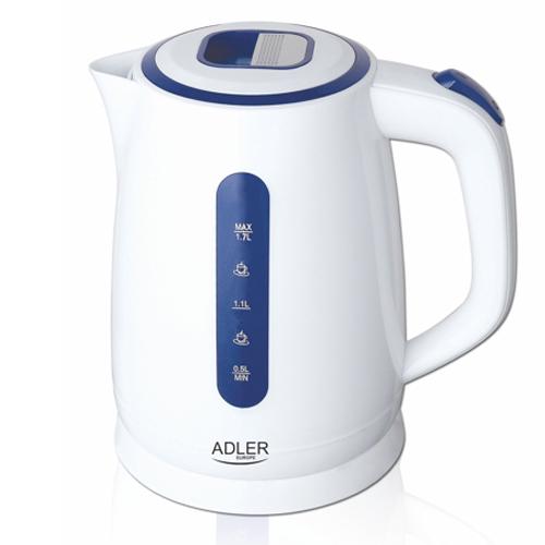 Чайник Adler AD 1234 белый электрический 2200 Вт