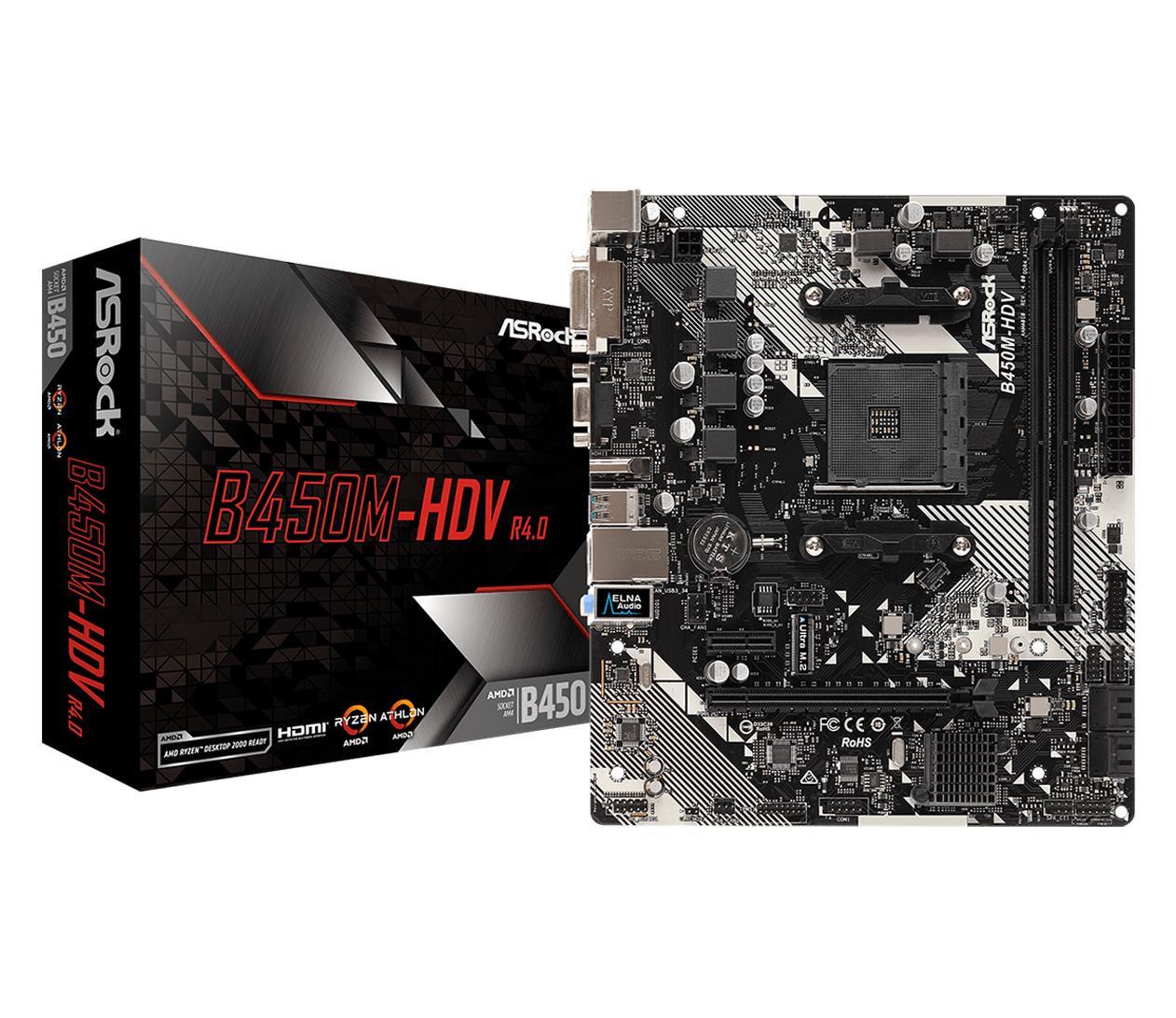 Материнська плата ASRock B450M-HDV R4.0 (27065985)