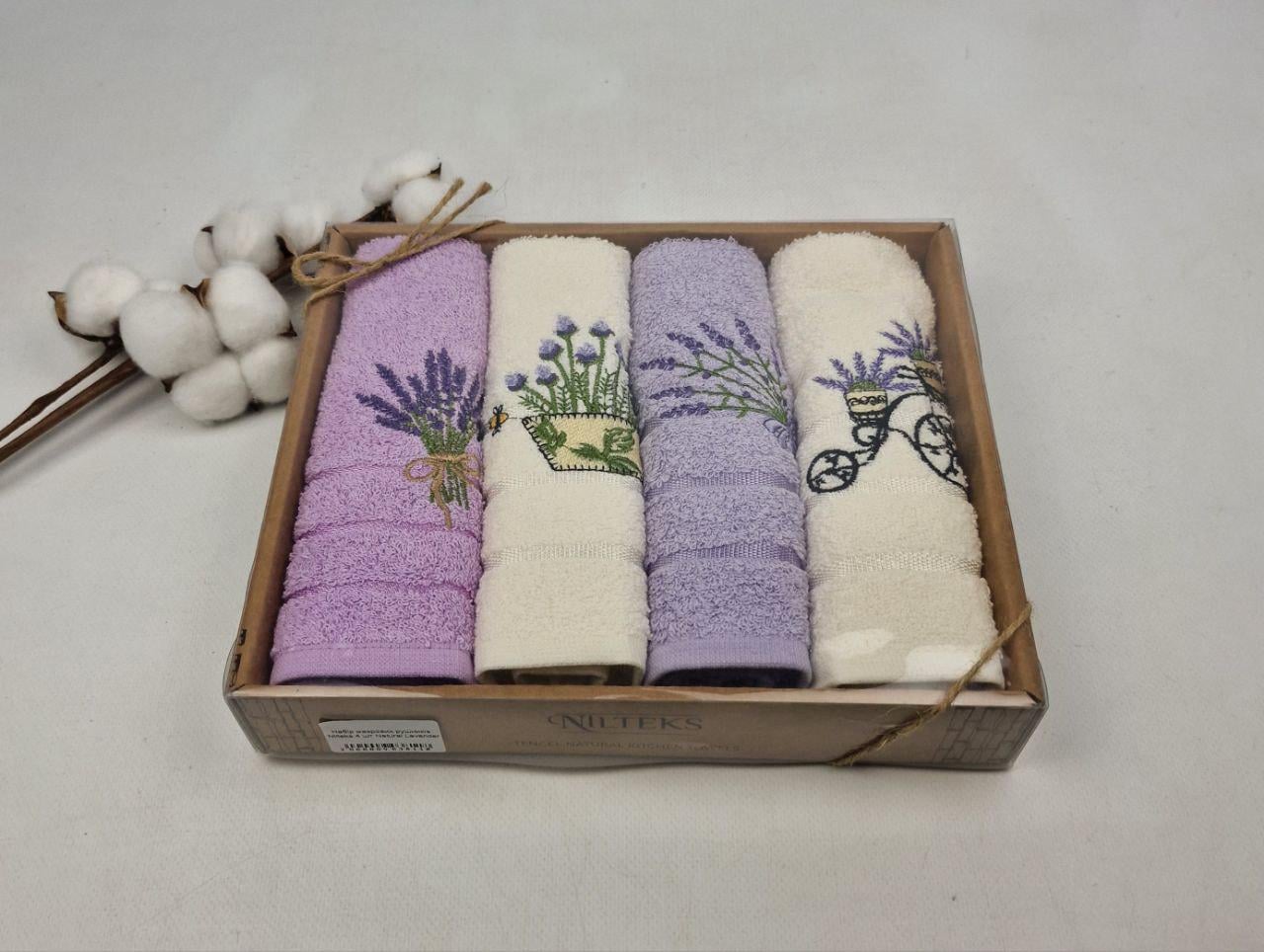 Набор махровых полотенец Nilteks Natural Lavander 4 шт. (CN41864)