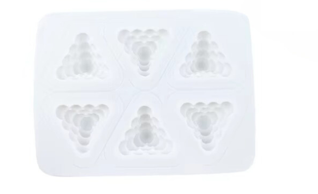 Форма силіконова для виготовлення 6 свічок 28,5х21,5х5,1 см (silicone mold-22)