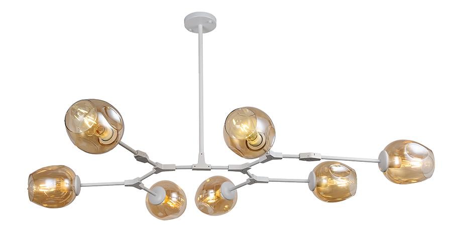 Люстра Молекула Модерн 752L7731-7 WH+BR