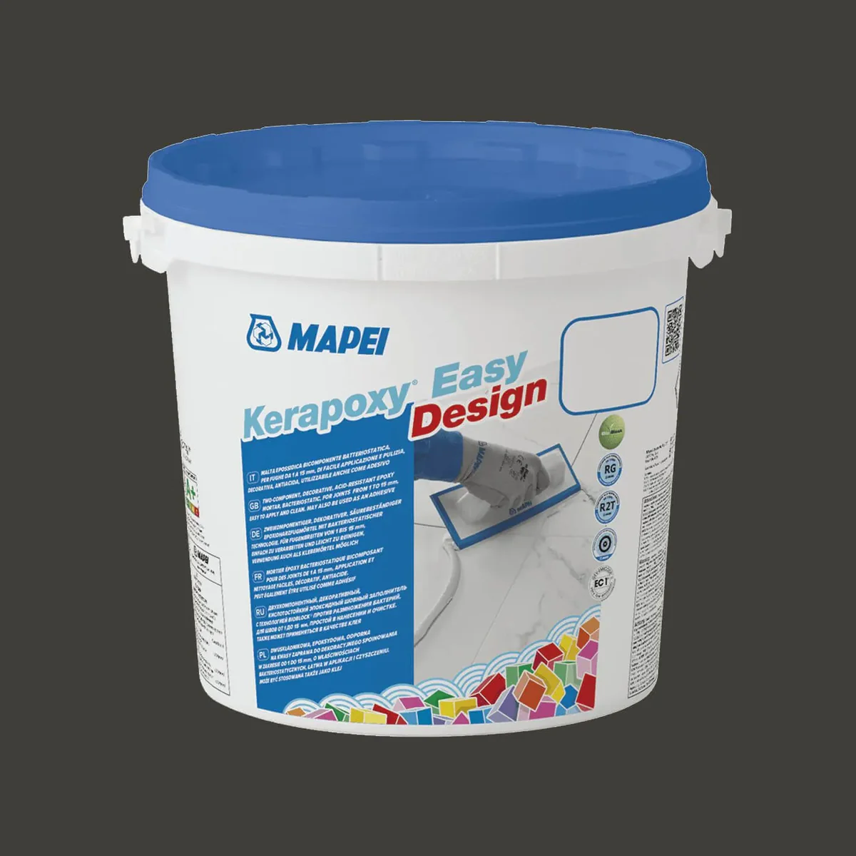 Фуга затирка эпоксидная для швов Mapei Kerapoxy Easy Design 120 3 кг Черный