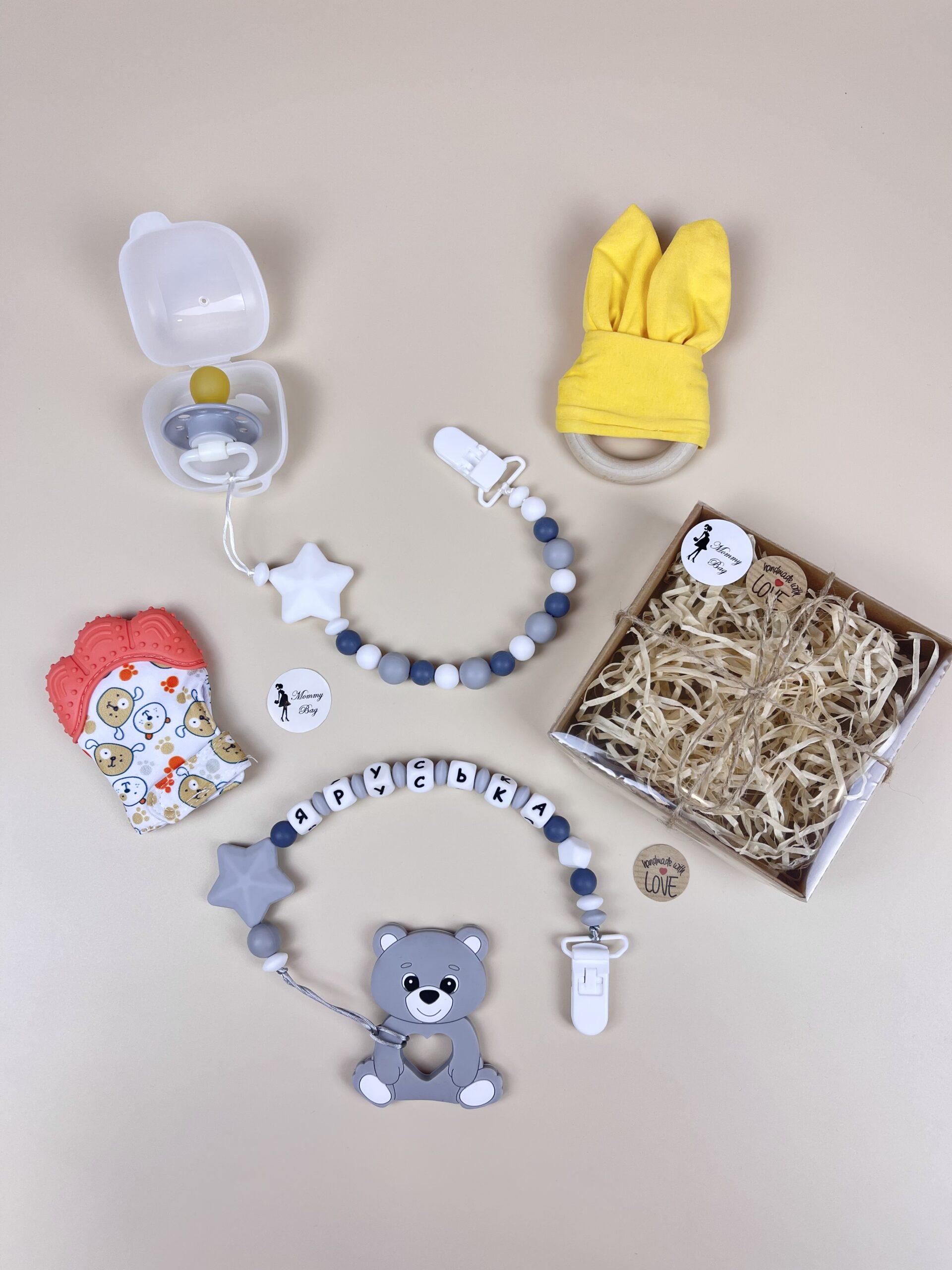 Держатель для пустышки Mommy Bag Молочно-серый (631) - фото 4 Держатель для пустышки Mommy Bag Молочно-серый (631) - фото 4