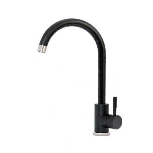 Смеситель для кухни Kraft однорычажный нержавеющая сталь (KRF7001/1-C)