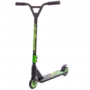 Самокат трюковый MICMAX D02 Черно-зеленый Самокат трюковый MICMAX D02 Черно-зеленый