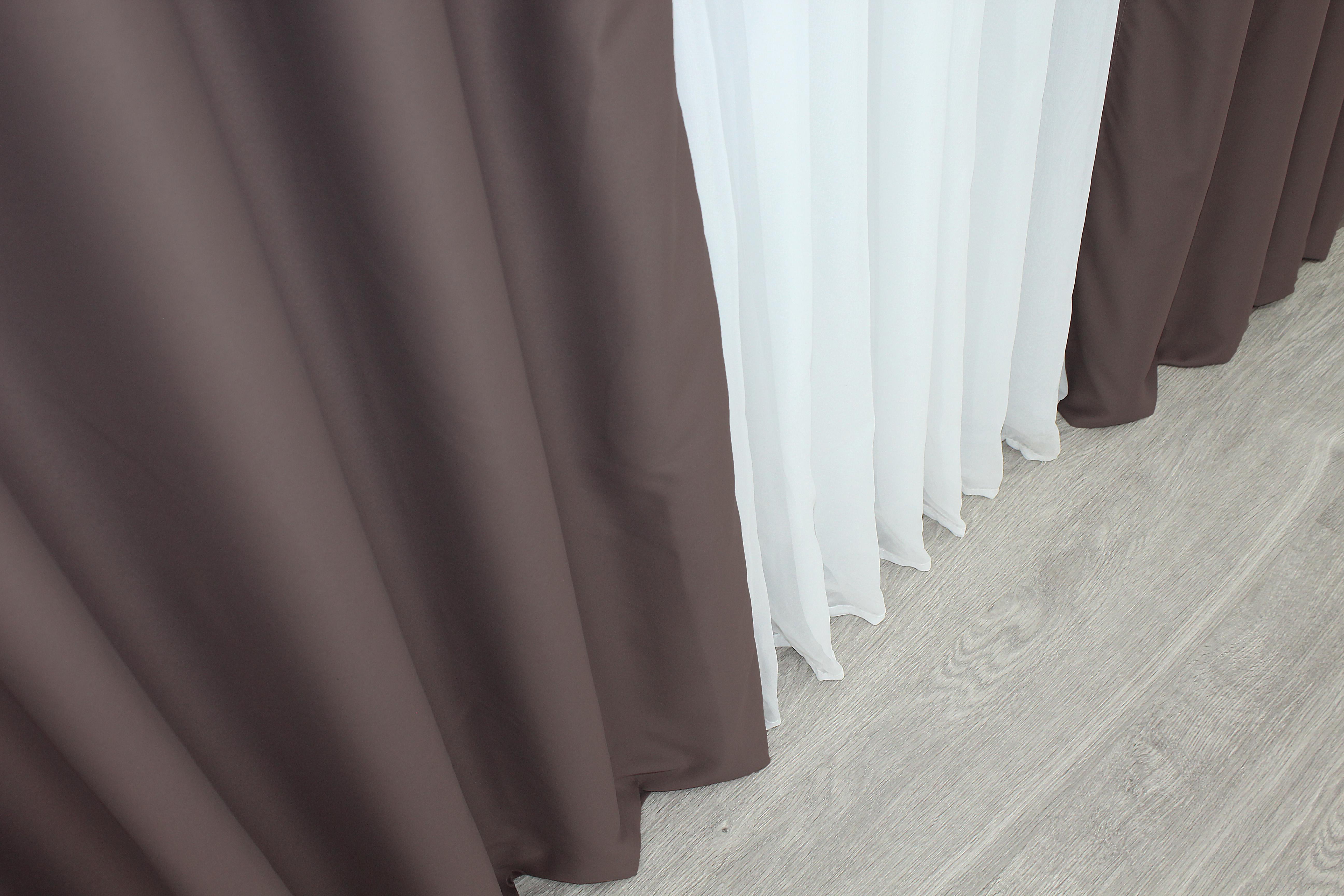 Комплект готовых штор VR-Textil Блэкаут Midnight № 1233ш 100х290 см 2 шт. Бурый (31-561) - фото 8 Комплект готовых штор VR-Textil Блэкаут Midnight № 1233ш 100х290 см 2 шт. Бурый (31-561) - фото 8