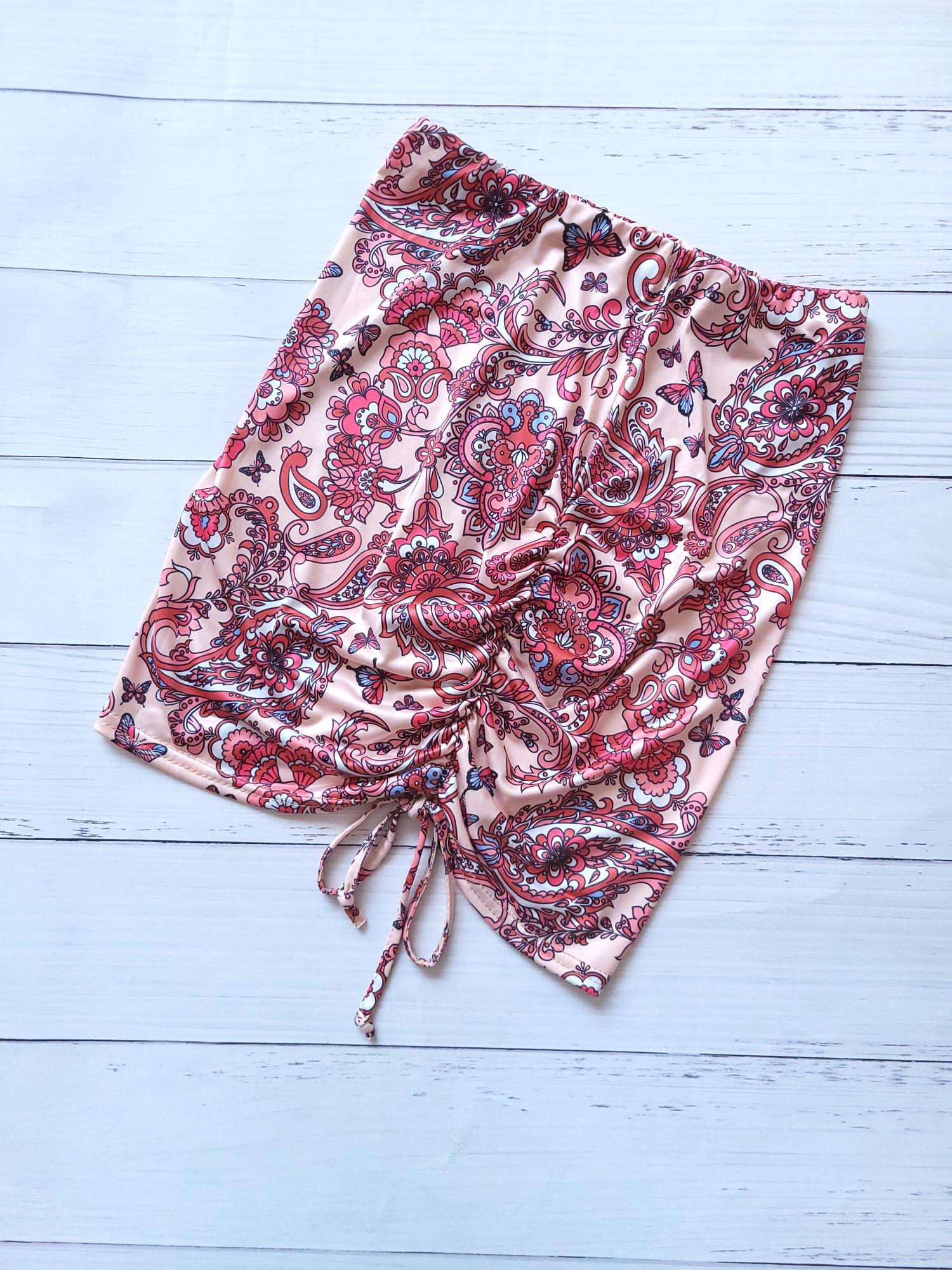 Юбка мини Boohoo 9778 S Бежевый (42)