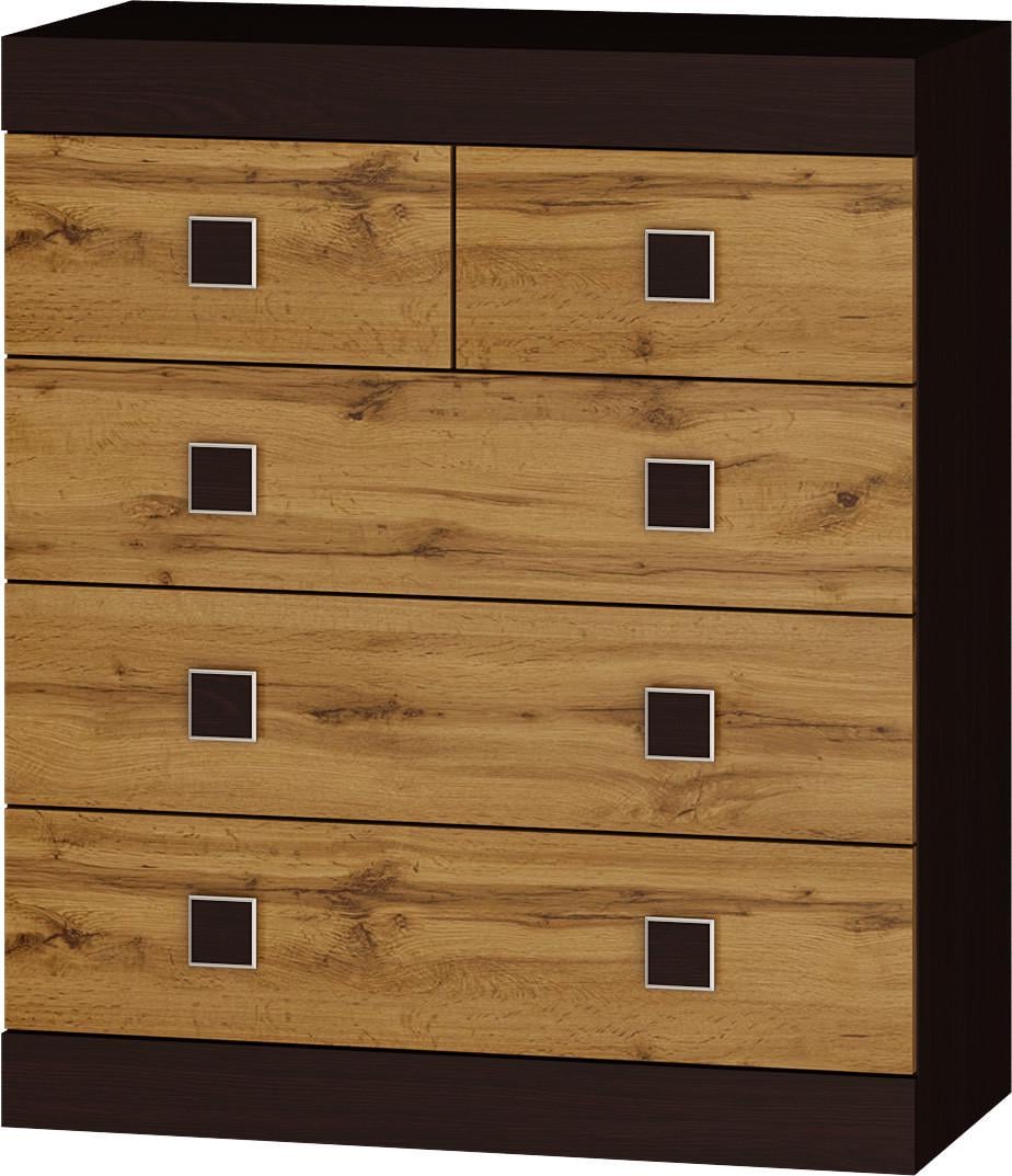 Комод для квартиры Эверест Соната 3 800х380х935 мм Венге/Дуб крафт золотой (2236640) - фото 2 Комод для квартиры Эверест Соната 3 800х380х935 мм Венге/Дуб крафт золотой (2236640) - фото 2