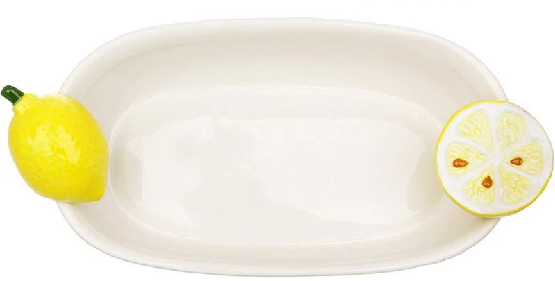 Блюдо сервірувальне Соковиті Лимони керамічне 35 0мл (32329086)