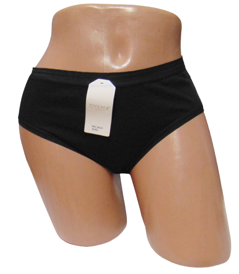Женские трусики хлопковые Dyana 5623 в рубчик XL Черный (1723216907) Женские трусики хлопковые Dyana 5623 в рубчик XL Черный (1723216907)
