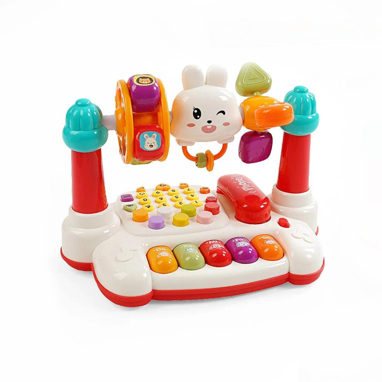 Игровой центр WToys 70726 24 Зайчик-развивающий свет/песни/загадки/сказки/скороговорки/пианино на украинском языке (168348)