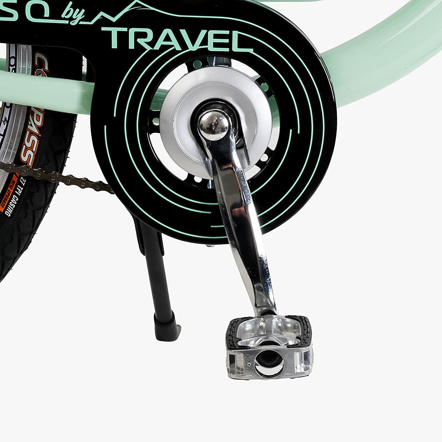 Велосипед міський Corso Travel з кошиком та багажником рама 16,5/26" Зелений - фото 5 Велосипед міський Corso Travel з кошиком та багажником рама 16,5/26" Зелений - фото 5