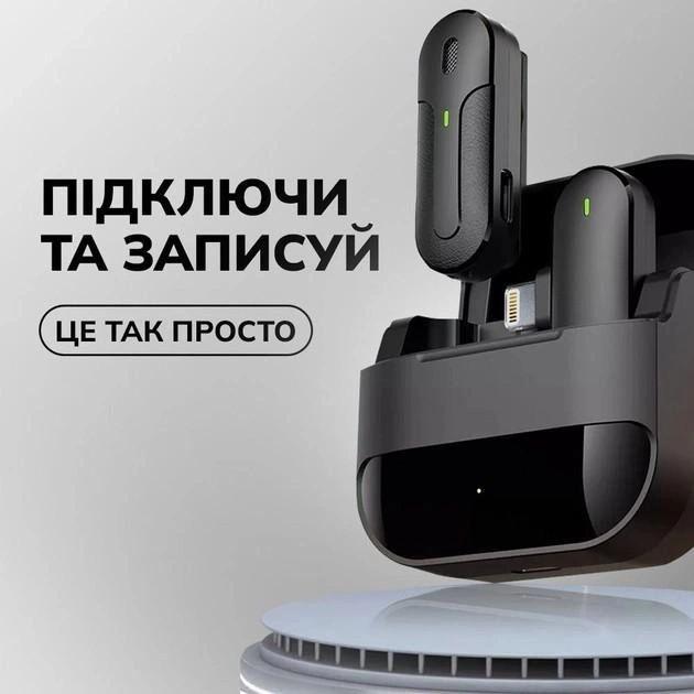 Беспроводной микрофон Veron M8-C с зарядным кейсом/ с ресивером USB-C (M8-C-888) - фото 7