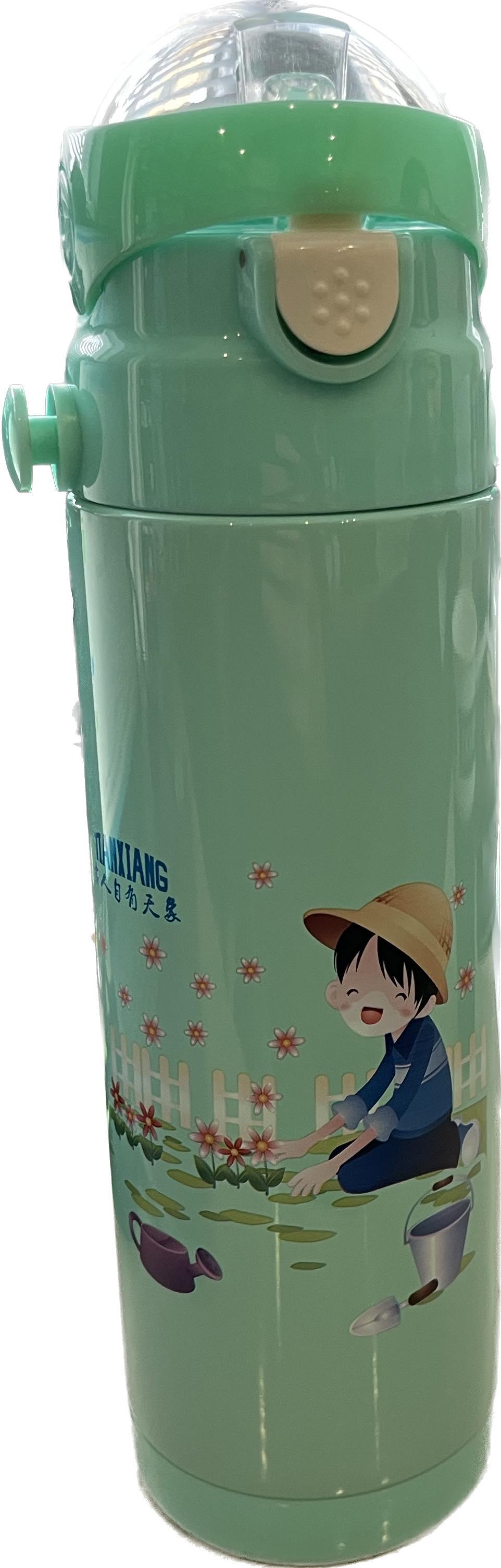 Термос-поилка детский питьевой с трубочкой Stenson MT-2089G 500 мл Blue (557890)