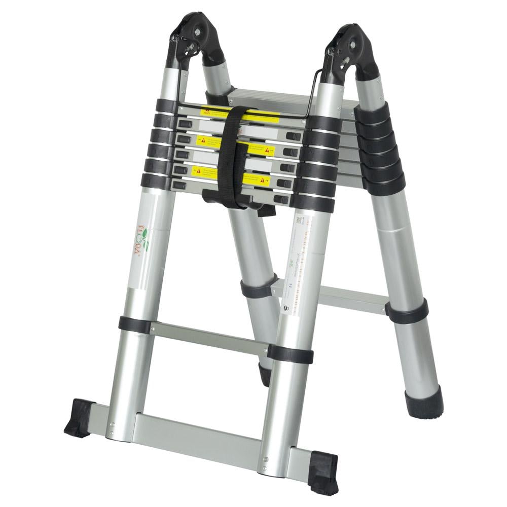 Лестница телескопическая универсальная Flora 14 ступеней 4,4 м (5033424)